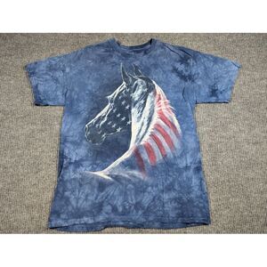 T-shirt The Mountain Tie Dye – Nature Amérindienne Et Aigle – Taille L – Homme